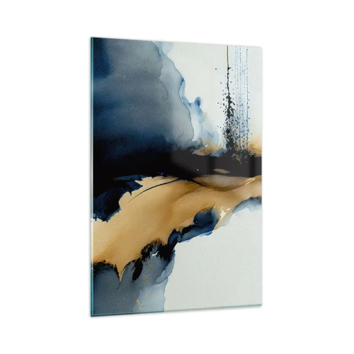 Schilderen op glas - Achter het gordijn - 80x120 cm