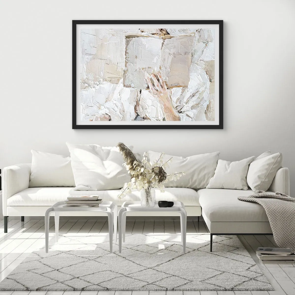 Poster in een zwarte lijst - In een andere wereld - 40x30 cm