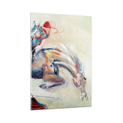 Schilderen op glas - Hou vol, we vliegen - 50x70 cm