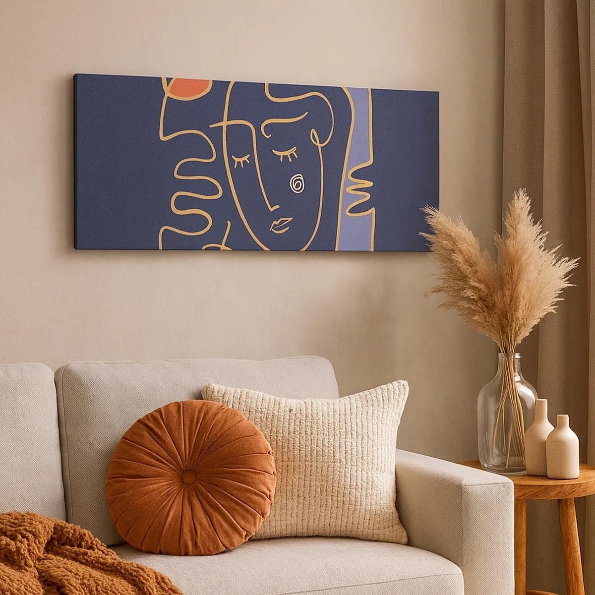 Schilderen op canvas - In nadenken - 30x30 cm