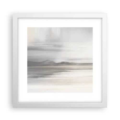 Poster in een witte lijst - Afstand in reflectie - 30x30 cm
