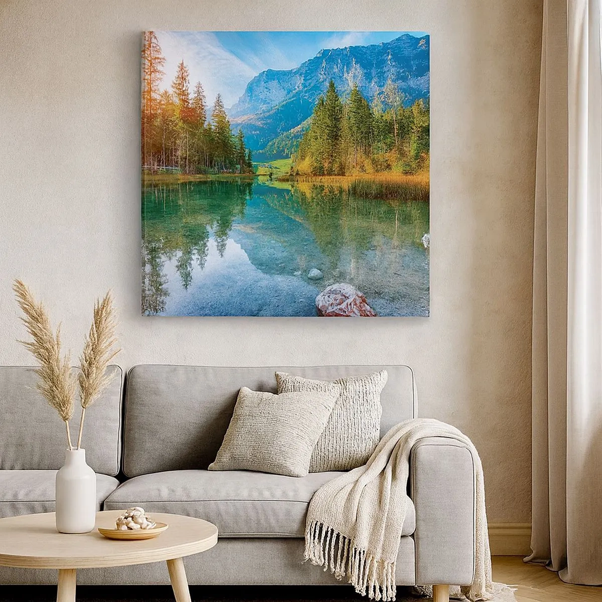 Schilderen op canvas - De zachtheid van de herfst - 30x30 cm