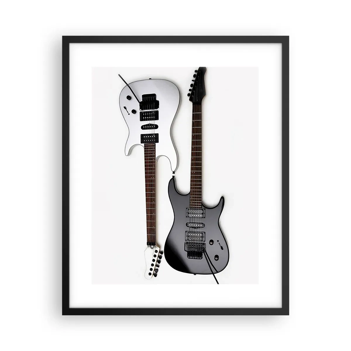 Poster in een zwarte lijst - Harmonie van vormen - 40x50 cm