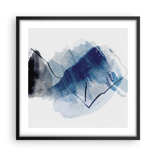 Poster in een zwarte lijst - Ijsberg - 50x50 cm