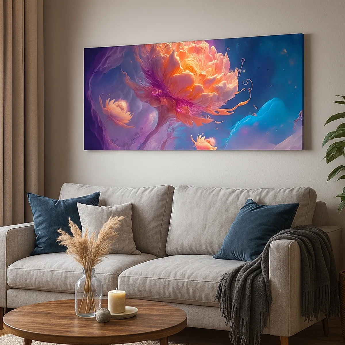 Schilderen op canvas - Andere wereld - 30x30 cm