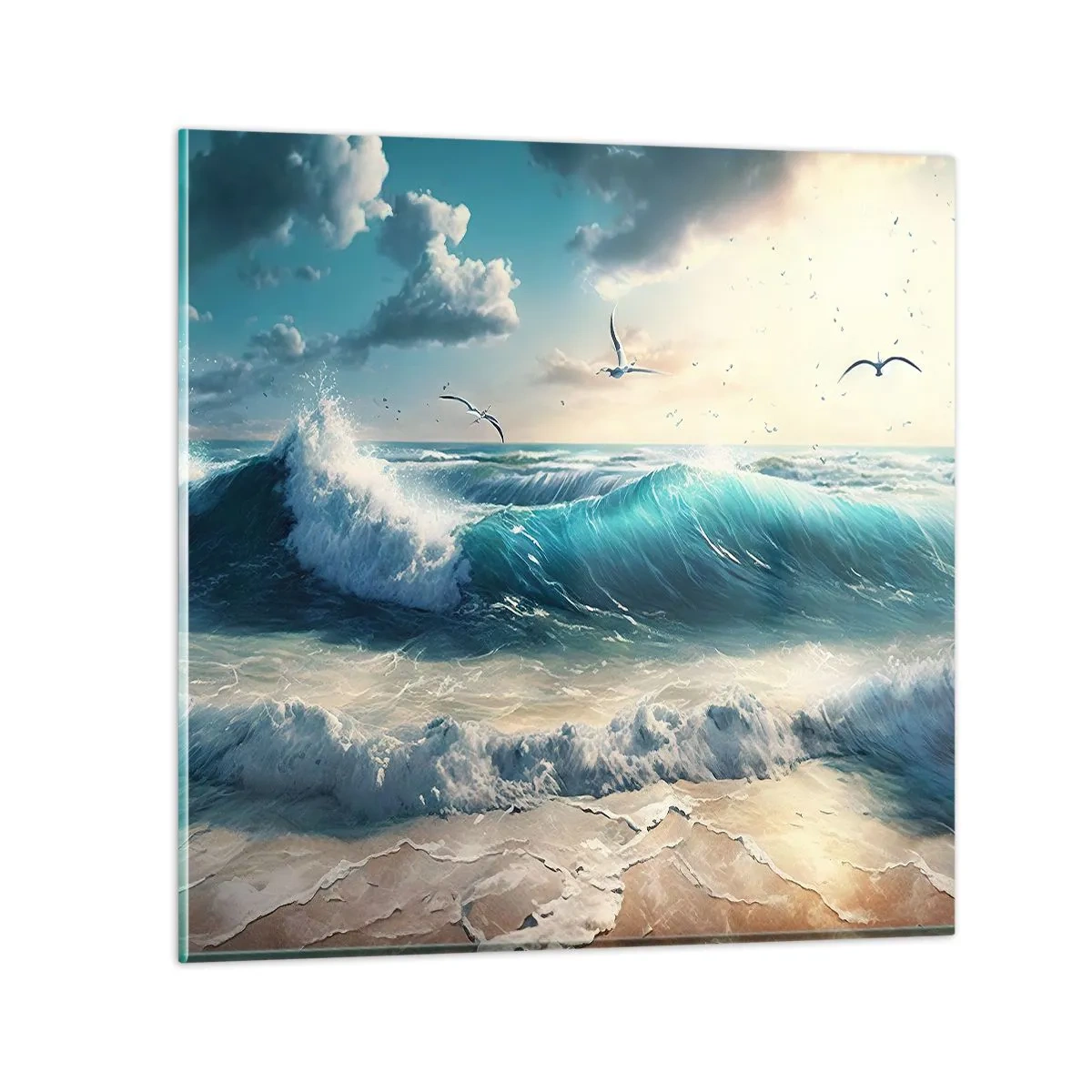 Schilderen op glas - Ritselt alleen voor jou - 70x70 cm