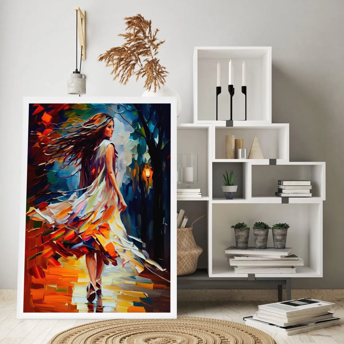 Poster - Herfst meisje - 40x50 cm