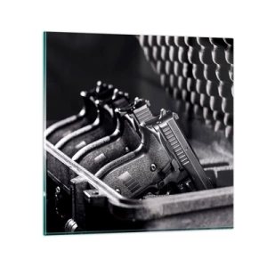 Schilderen op glas - Heren sport - 70x70 cm