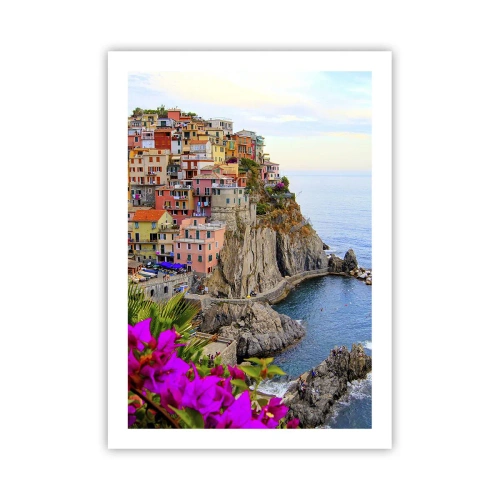 Poster - Lachende stad - 50x70 cm