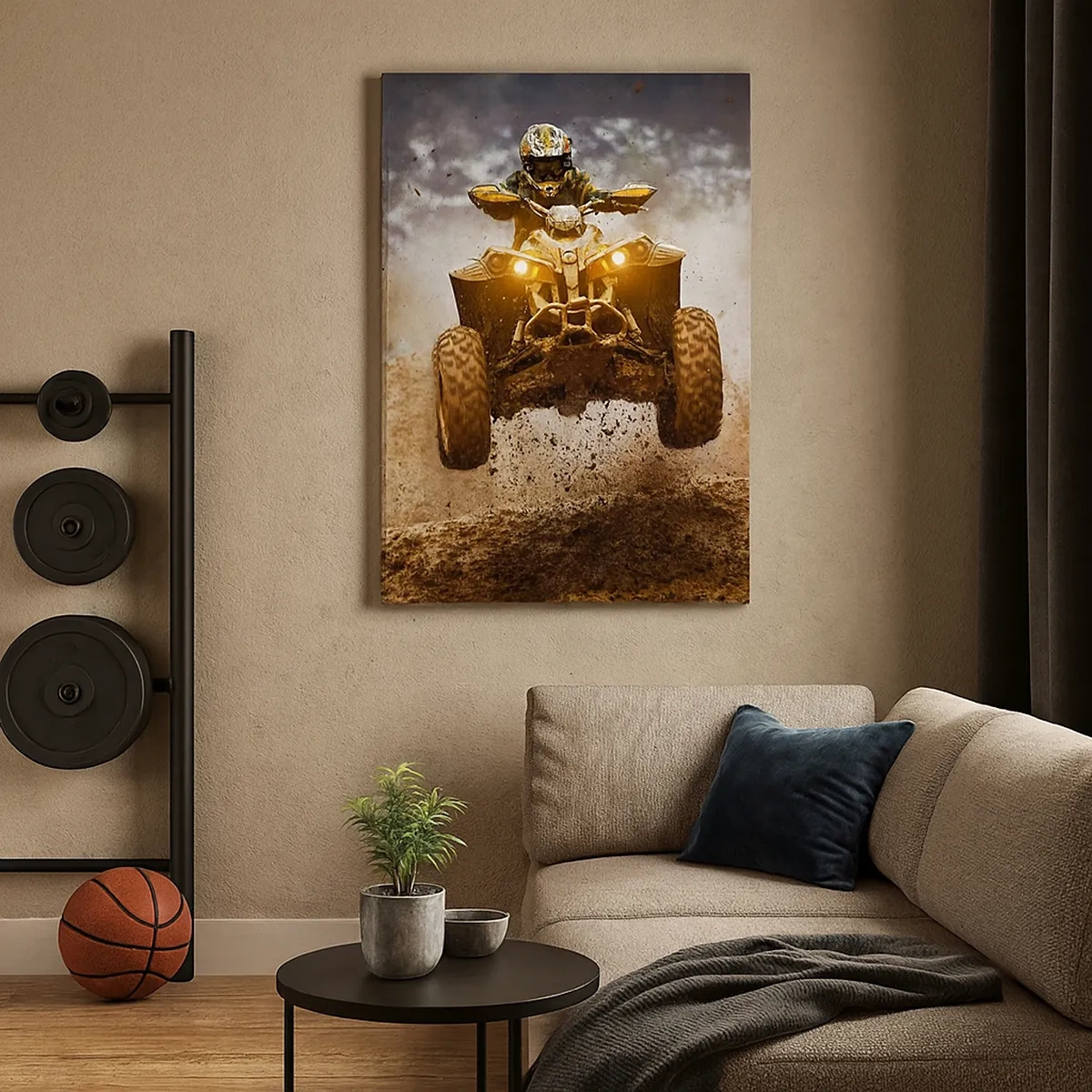 Schilderen op canvas - No risk no fun - 50x70 cm