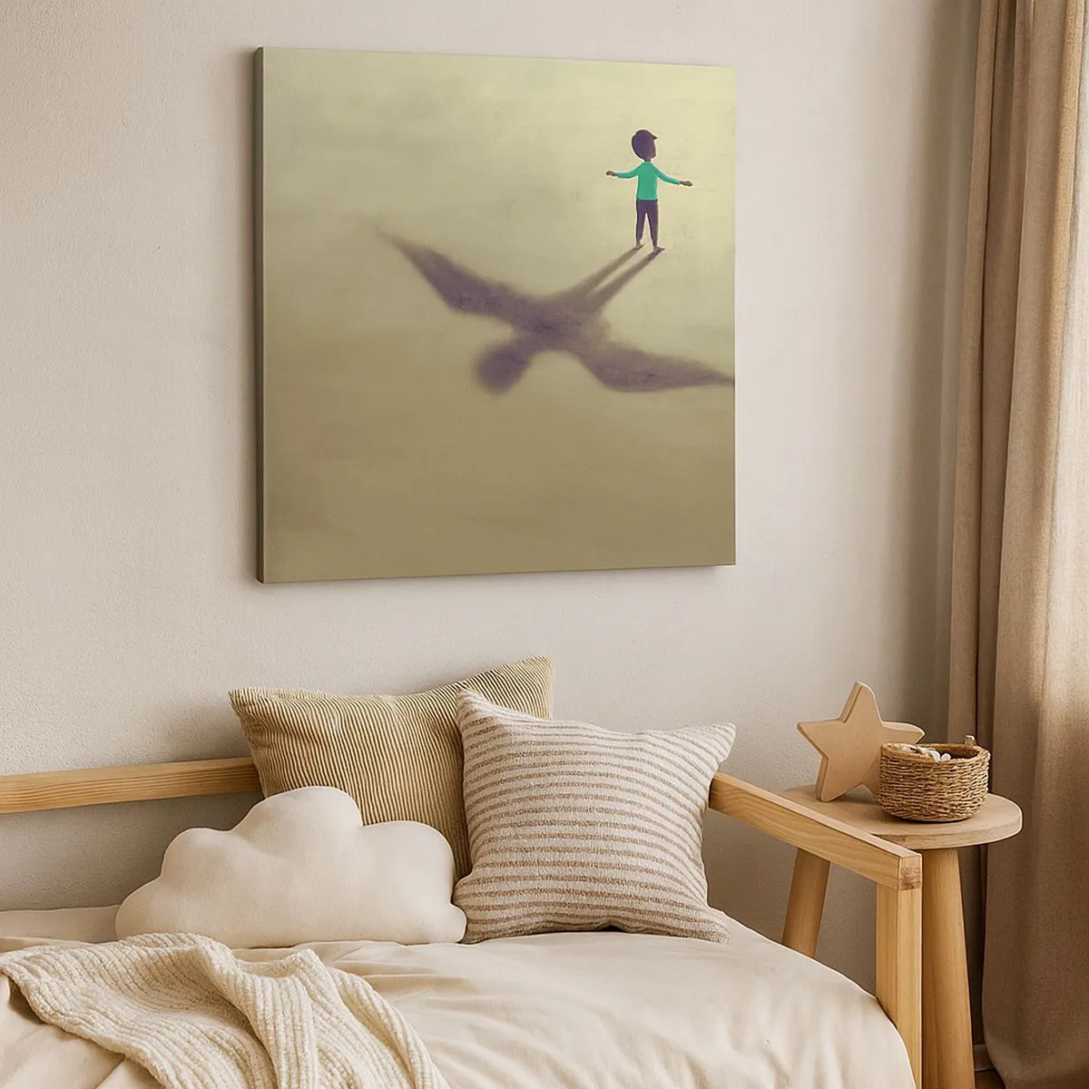 Schilderen op canvas - De held van de toekomst - 30x30 cm