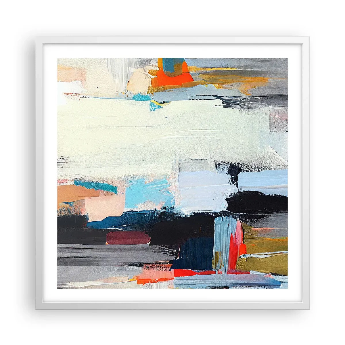 Poster in een witte lijst - Is er een methode? - 60x60 cm