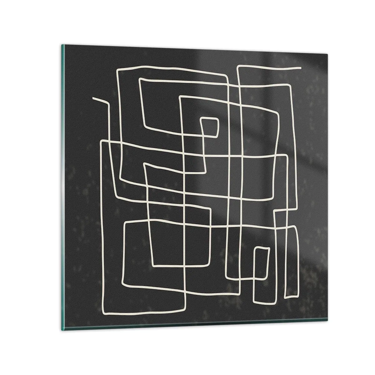 Schilderen op glas - Niet zo eenvoudig - 70x70 cm