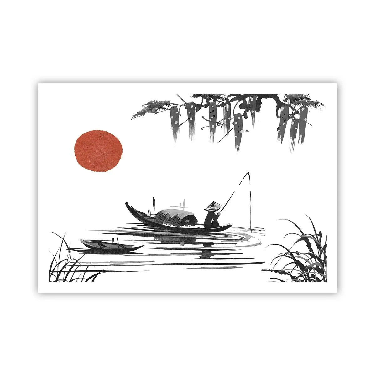 Poster - Aziatische middag - 100x70 cm