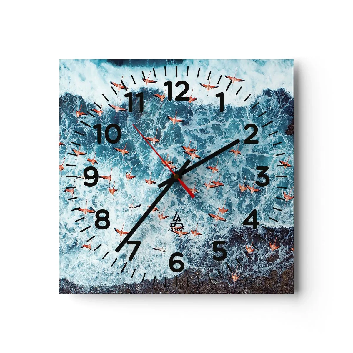 Wandklok - Klok - De kustparade - 40x40 cm