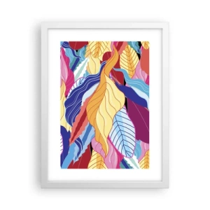 Poster in een witte lijst - Een kleurrijke puinhoop - 30x40 cm