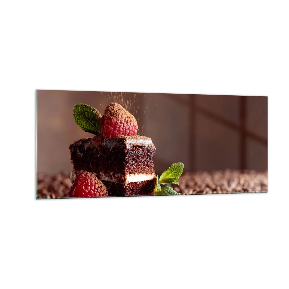 Schilderen op glas - Het leven is zoet - 100x40 cm