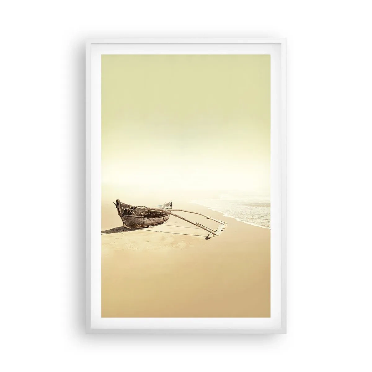 Poster in een witte lijst - Geheugen van de Stille Zuidzee - 61x91 cm