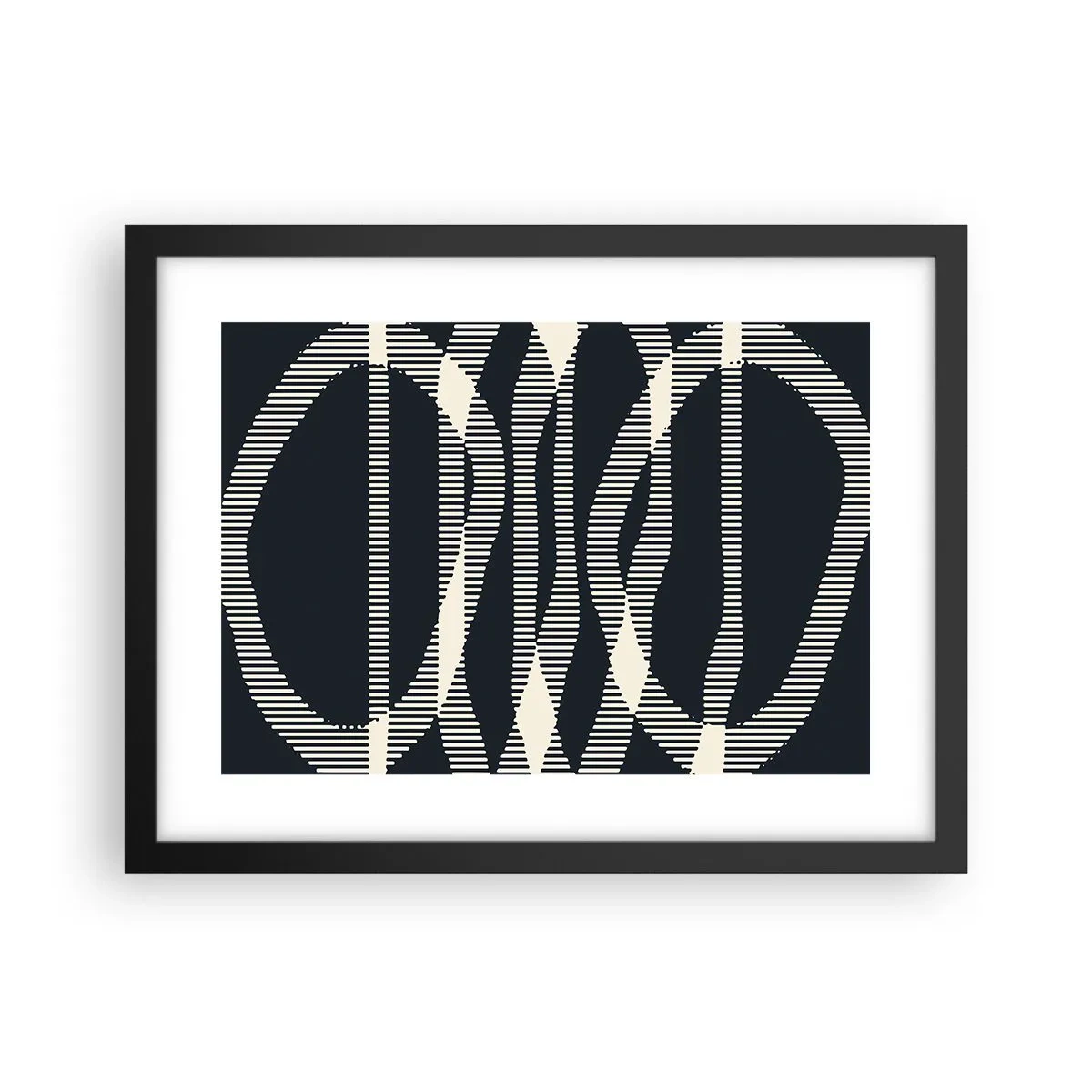 Poster in een zwarte lijst - Een poging om de duisternis te doorbreken - 40x30 cm