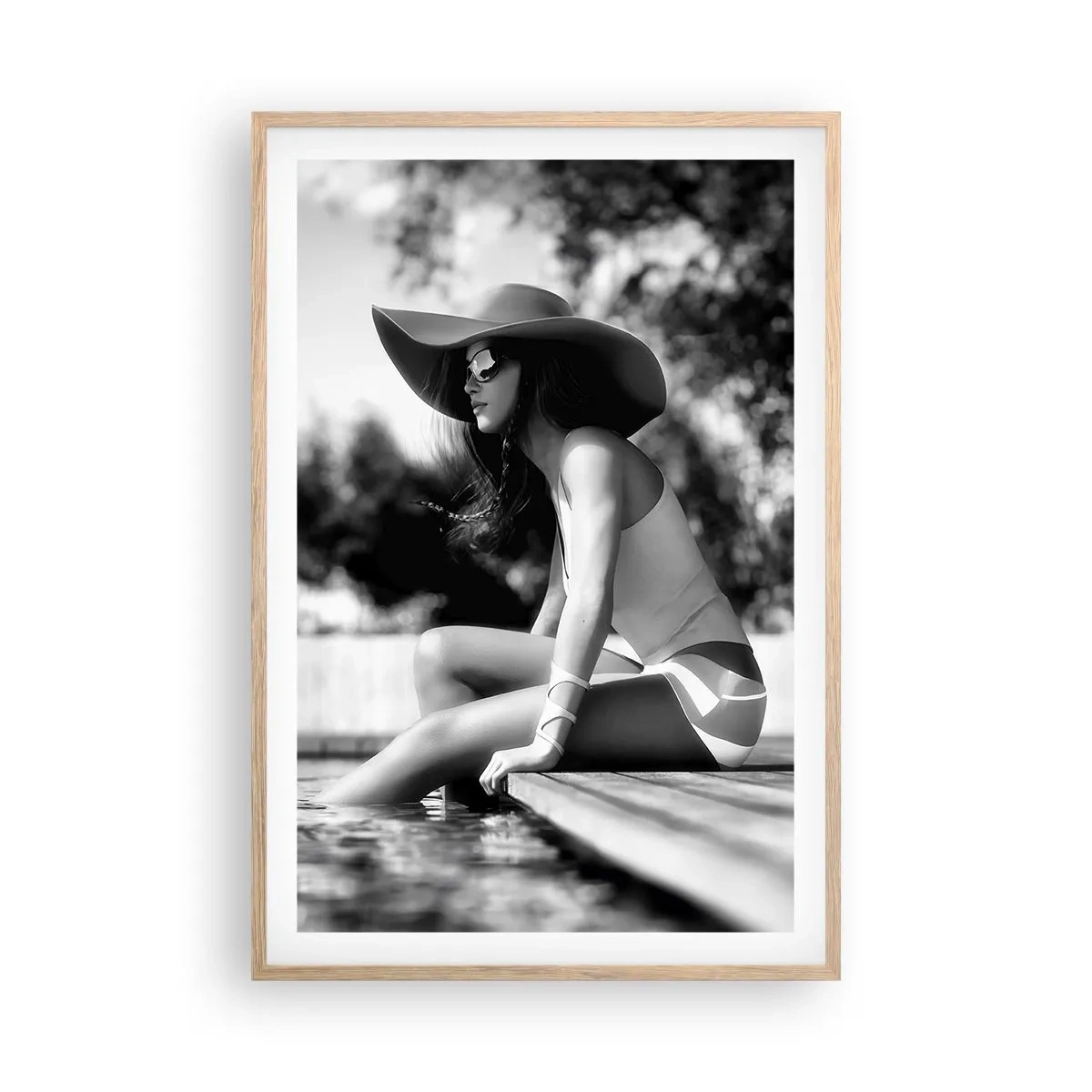 Een poster in een licht eiken lijst - Zomerdroom - 61x91 cm