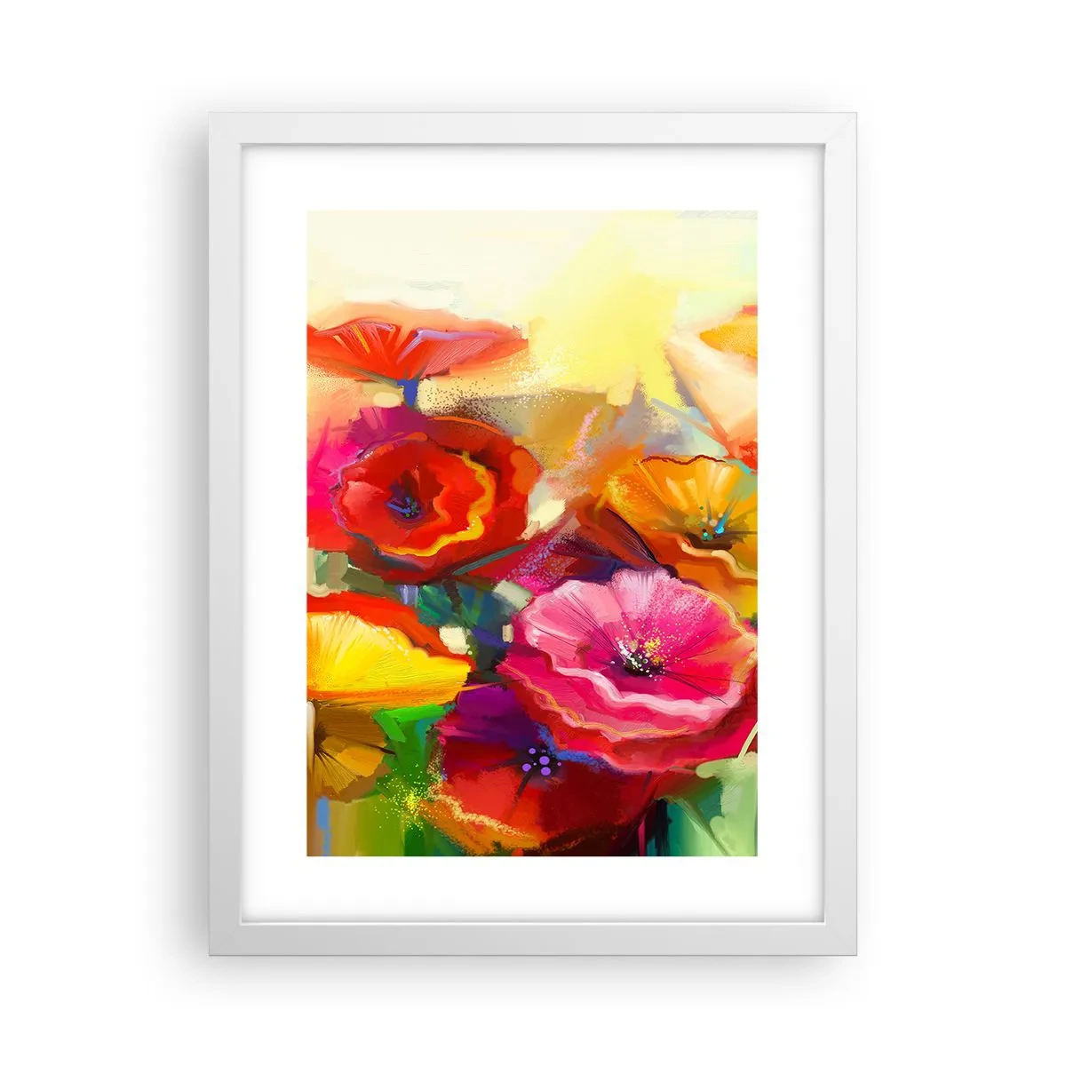 Poster in een witte lijst - Niet alleen rood - 30x40 cm