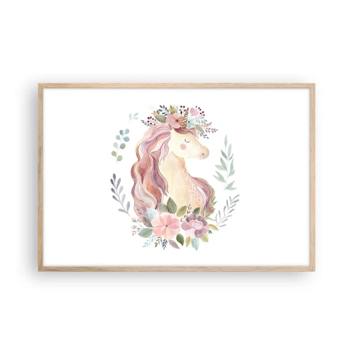 Een poster in een licht eiken lijst - Een uitnodiging in de wereld van sprookjes - 91x61 cm