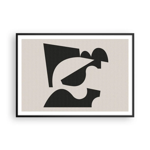 Poster in een zwarte lijst - Voor zelfassemblage - 100x70 cm