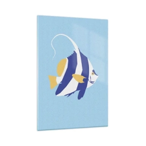 Schilderen op glas - Miss tropische wateren - 70x100 cm