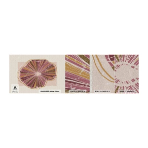 Fotobehang Monster Premium Canvas - Stralende abstractie - Boho, Minimalisme, Abstractie - 100x30 cm