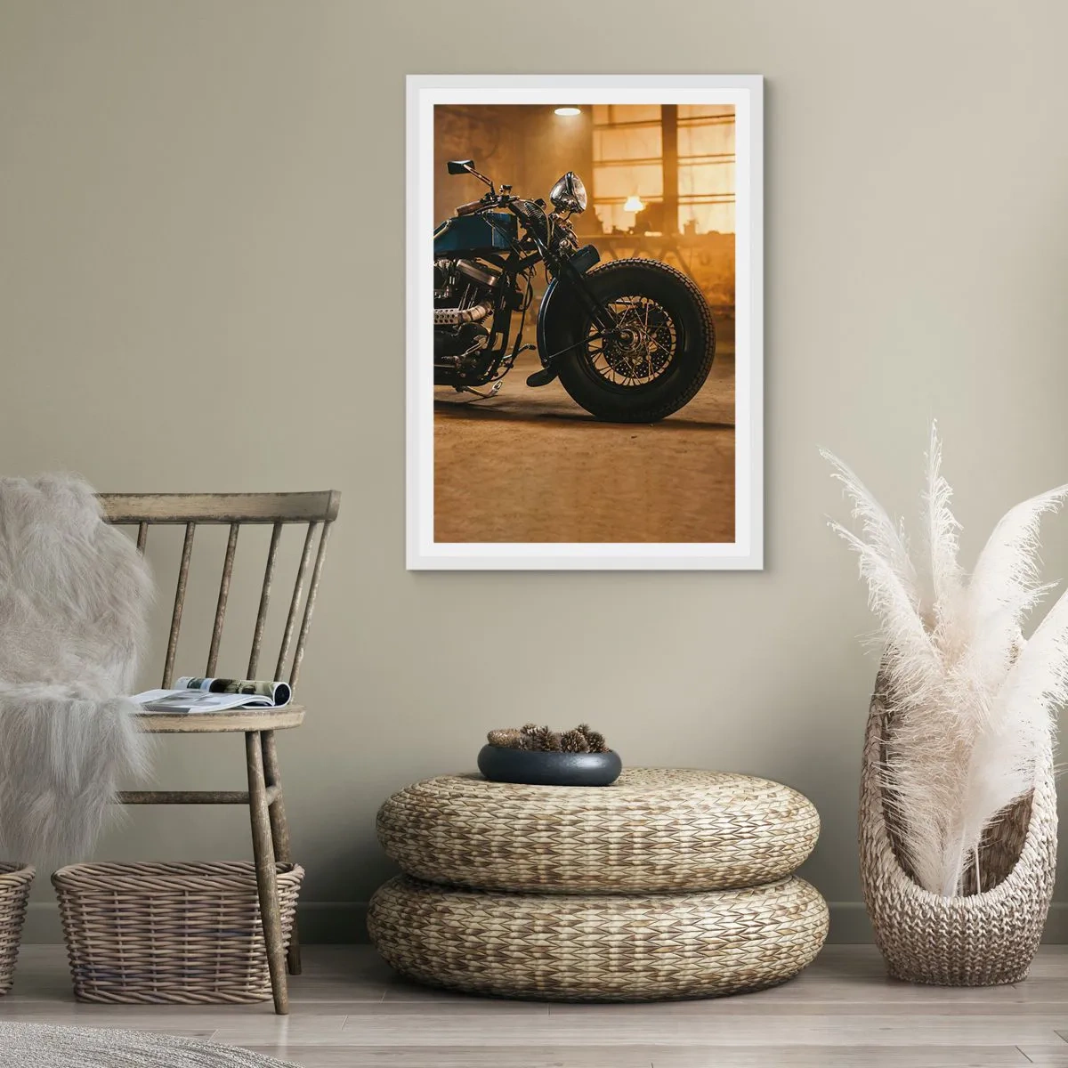 Poster in een witte lijst - Ik kan alles - 30x40 cm