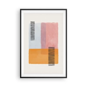 Poster in een zwarte lijst - Van hoek tot hoek - 61x91 cm