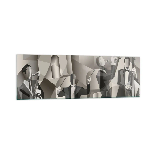 Schilderen op glas - In de ruimte van geluiden - 160x50 cm