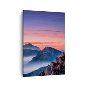 Schilderen op canvas - Over de valleien - 50x70 cm