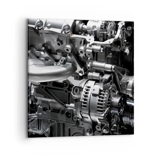 Schilderen op canvas - Staal, mooi, sterk - 70x70 cm