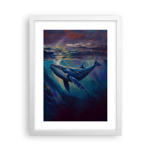 Poster in een witte lijst - Welkom in mijn wereld - 30x40 cm