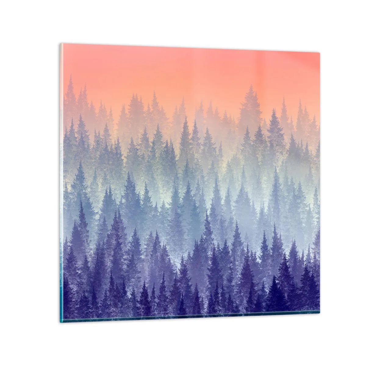 Schilderen op glas - Hoog, hoger, naar de hemel - 70x70 cm