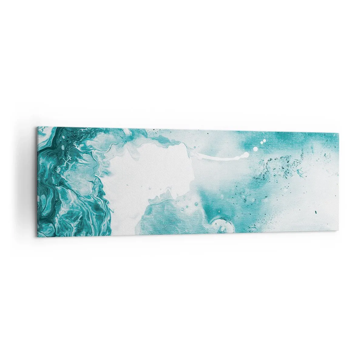 Schilderen op canvas - Moerast van blauw - 160x50 cm