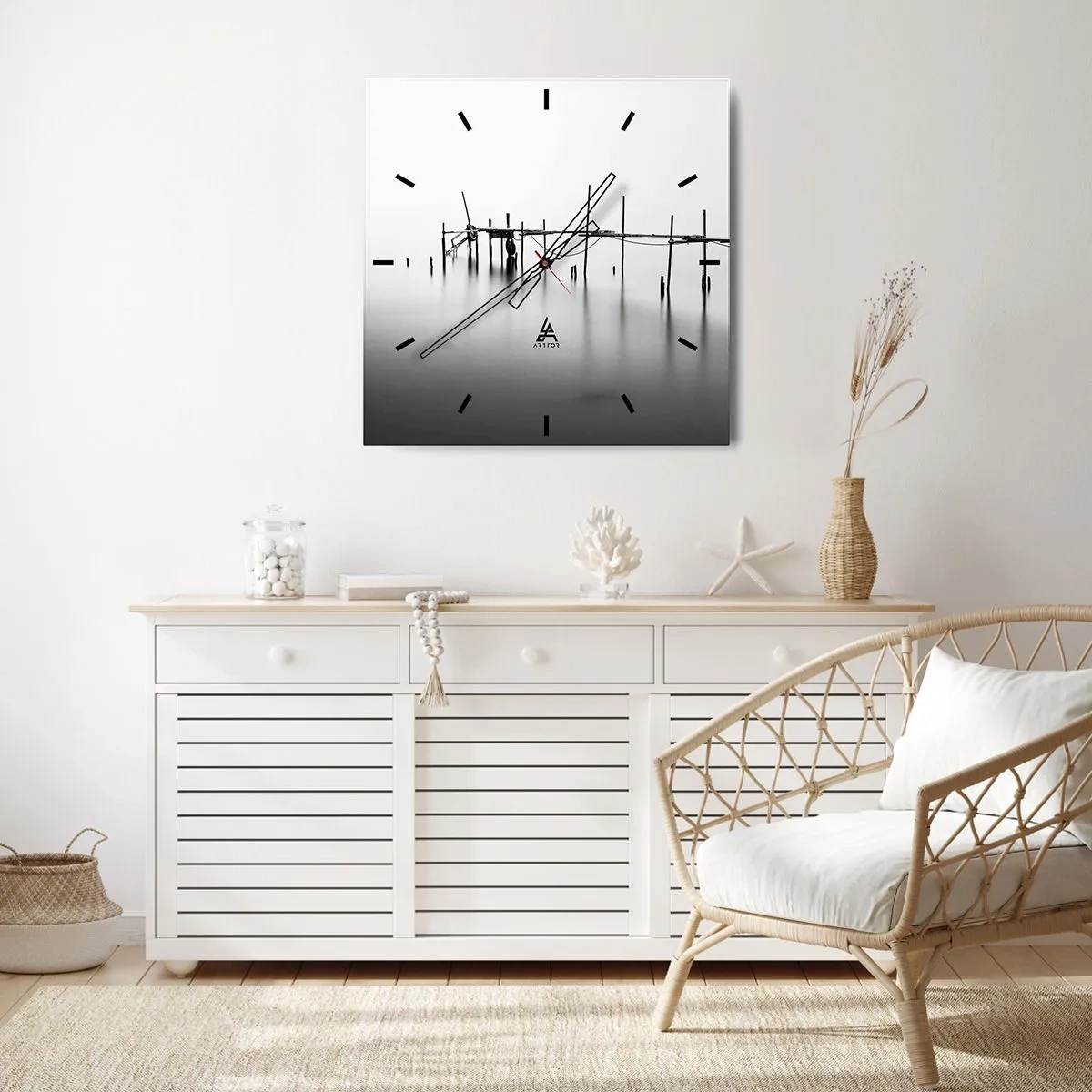 Wandklok - Klok - Wat als er geen wereld is? - 40x40 cm