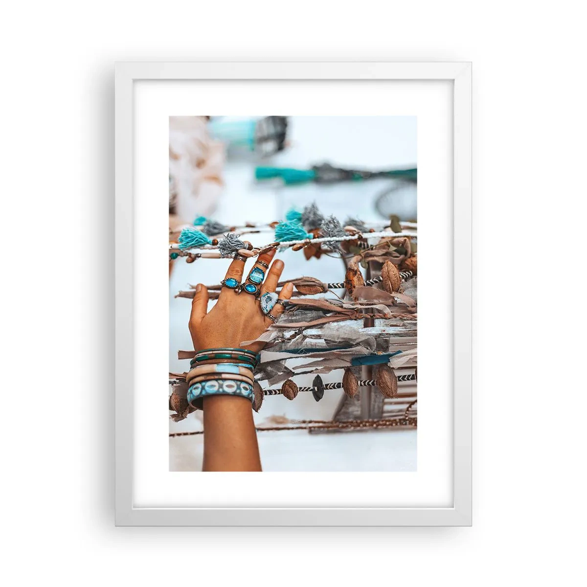 Poster in een witte lijst - Lokale schatten - 30x40 cm