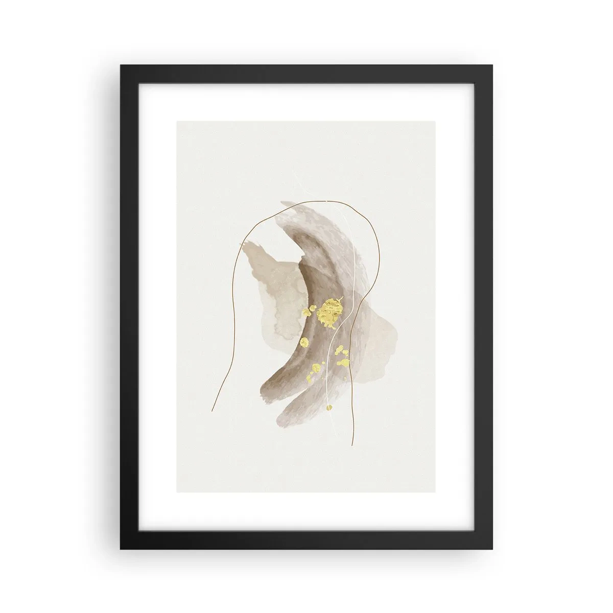 Poster in een zwarte lijst - Ontmoet in de ruimte - 30x40 cm