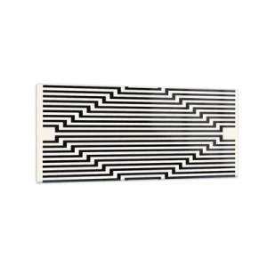 Schilderen op glas - Geometrische illusie - 120x50 cm