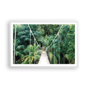 Poster in een witte lijst - Welkom in de jungle! - 91x61 cm