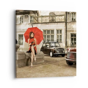 Schilderen op canvas - Een sentimentele mini-reis - 40x40 cm