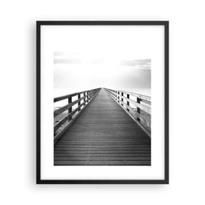 Poster in een zwarte lijst - In de verte ... - 40x50 cm