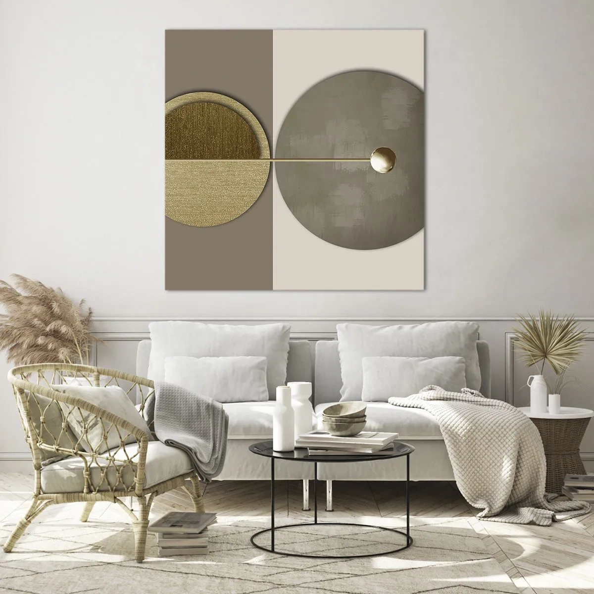 Schilderen op glas - Perfecte balans - 40x40 cm