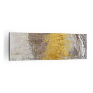 Schilderen op canvas - Een gouden explosie - 160x50 cm