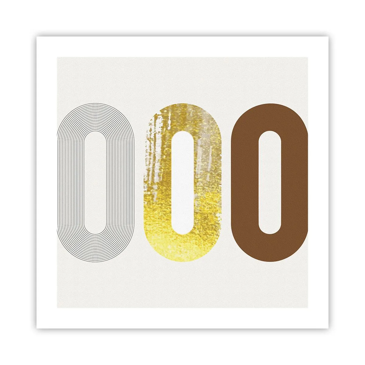Poster - Oooo! - 50x50 cm