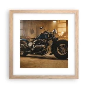 Een poster in een licht eiken lijst - Ik kan alles  - 30x30 cm