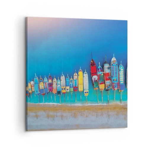 Schilderen op canvas - Vanuit vogelperspectief - 60x60 cm