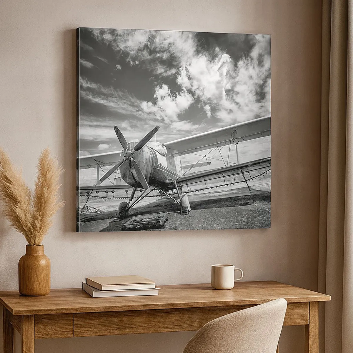 Schilderen op canvas - Ik kan niet wachten! - 30x30 cm